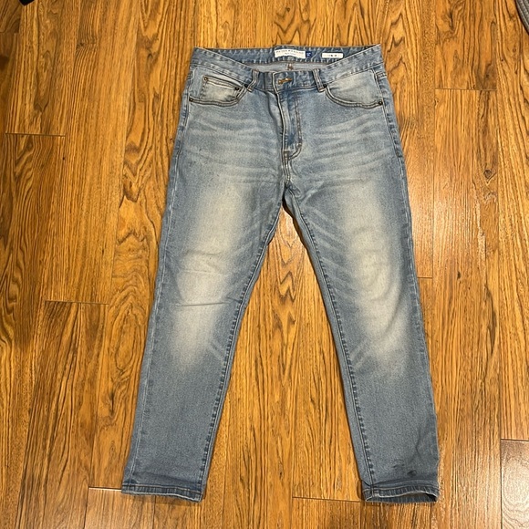 Peter Manning Skinny Fit Light Wash Jeans 32 x 26 - Picture 1 of 5
